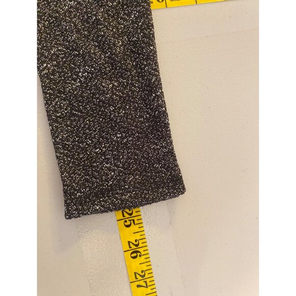 NWT Miss Me Long Sleeve Gray & Black Striped Sequin Mesh Top Medium - Picture 9 of 9